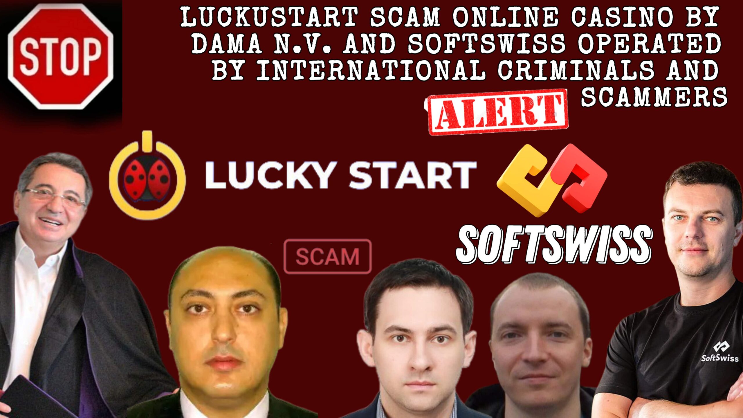 Luckystart - softswiss - Belarusian and Russian cyber fraud agents